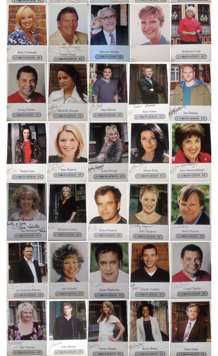 Coronation Street Blog Collecting Coronation Street Autographs